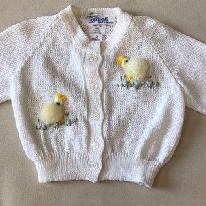 Easter Sweater with Chicks NWOT